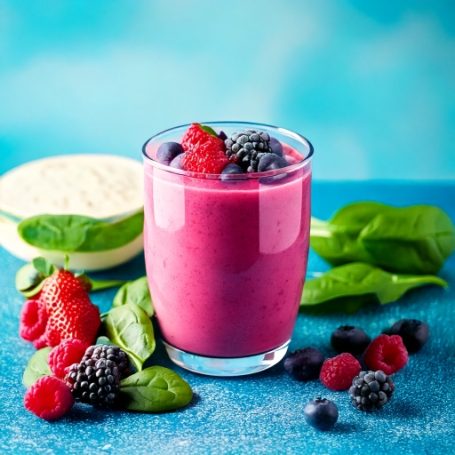Recette Smoothie Fruits Rouges et Épinards